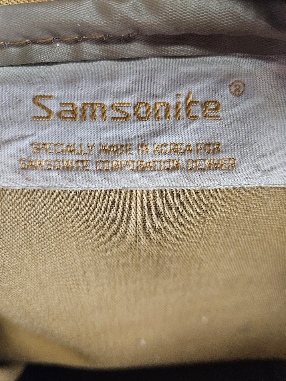 1960s-70s Chestnut Vinyl Samsonite Tote Shoulder Strap Bag/Carry On Luggage/Sams - Picture 10 of 16
